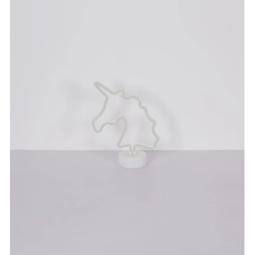 Globo - LED Neon Tischdekoration LED/2W/3xAA Einhorn