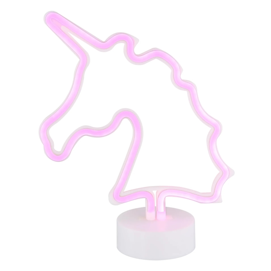 Globo - LED Neon Tischdekoration LED/2W/3xAA Einhorn