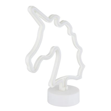 Globo - LED Neon Tischdekoration LED/2W/3xAA Einhorn