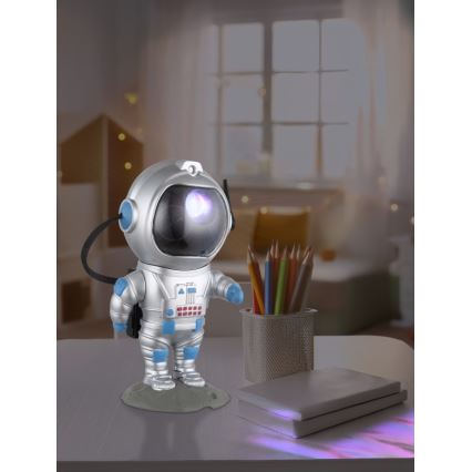 Globo - LED RGB Tischleuchte LED/4,5W/5V Astronaut silbern