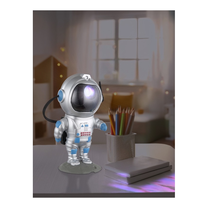 Globo - LED RGB Tischleuchte LED/4,5W/5V Astronaut silbern