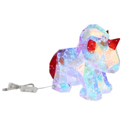 Globo - LED-Tischdekoration LED/3W/5V USB Einhorn