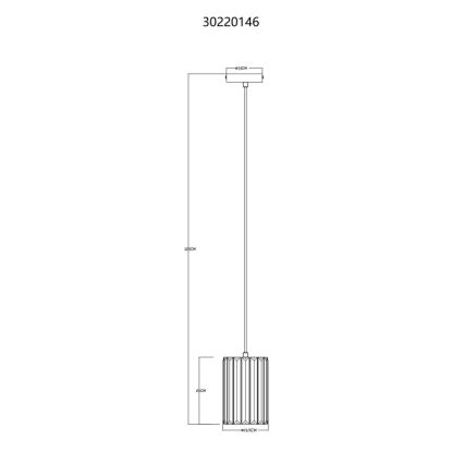 Globo - Hängeleuchte 1xE27/60W/230V d 13,5 cm
