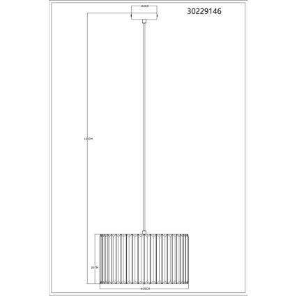 Globo - Hängeleuchte 1xE27/60W/230V d 35 cm