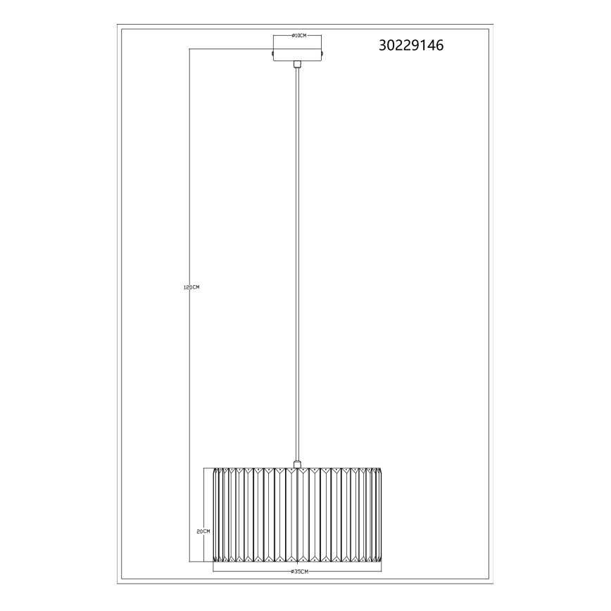 Globo - Hängeleuchte 1xE27/60W/230V d 35 cm