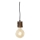 Globo 31760146 - Hängeleuchte TRONCO 1xE27/40W/230V