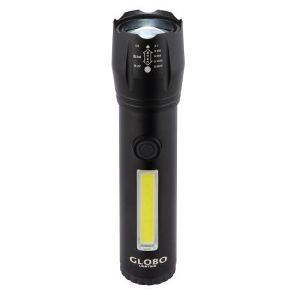 Globo - Aufladbare LED-Taschenlampe LED/3W/5V + COB/3W 5500K 1200 mAh