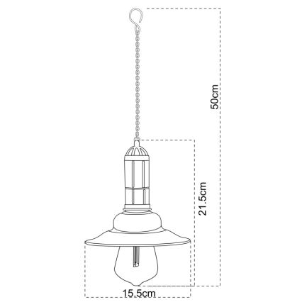Globo - LED Solar-Kettenleuchte LED/0,06W/1,2V IP44 150 mAh