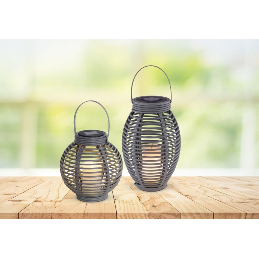 Globo - LED-Solarleuchte LED/0,06W/3,2V IP44 200 mAh Rattan