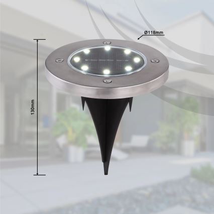 Globo - SET 4x LED-Solarleuchte LED/0,1W/3V IP44 300 mAh