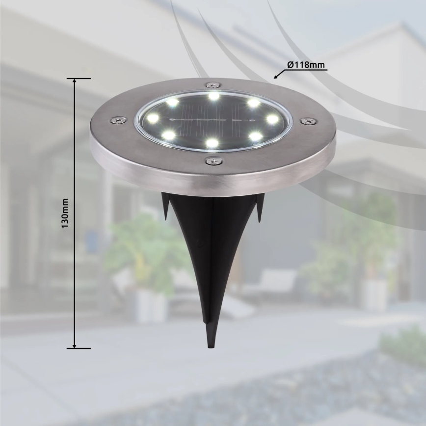 Globo - SET 4x LED-Solarleuchte LED/0,1W/3V IP44 300 mAh