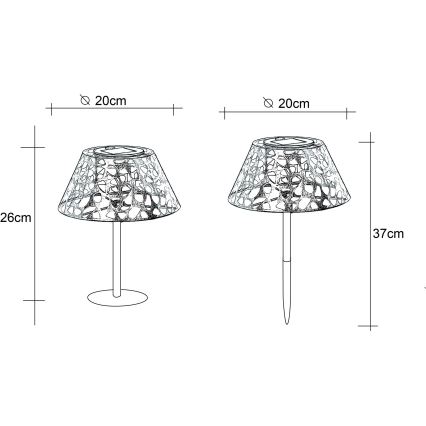 Globo - LED-Solarleuchte LED/0,06W/3V 3000K IP44 300 mAh