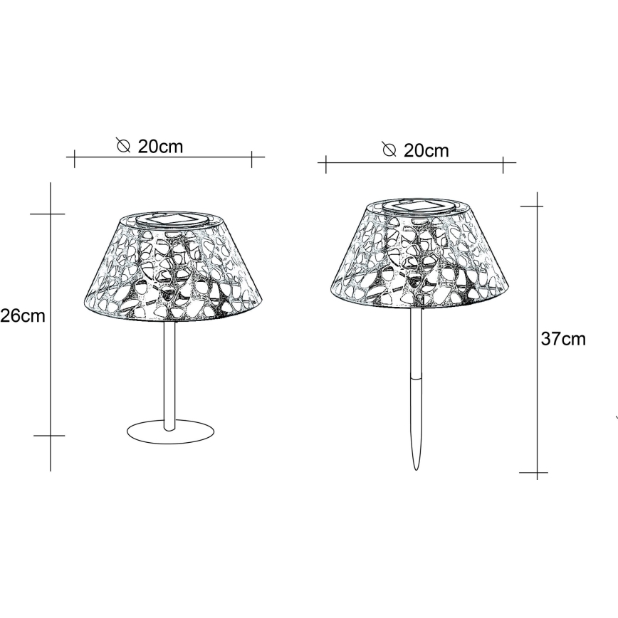 Globo - LED-Solarleuchte LED/0,06W/3V 3000K IP44 300 mAh