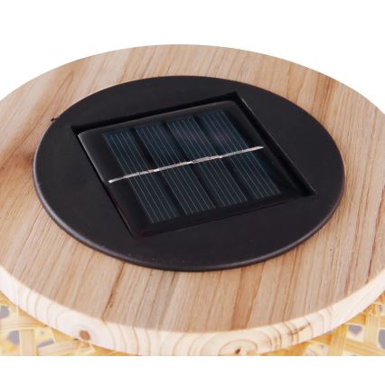 Globo - LED-Solarleuchte LED/0,06W/3V Bambus IP44 600 mAh