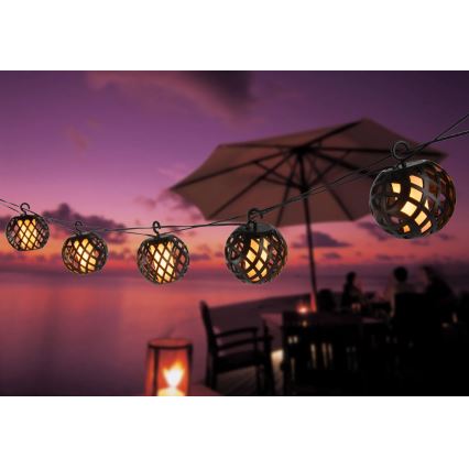 Globo - Dekorative LED-Solar-Lichterkette 98xLED/0,1W/3V 410 cm IP44 600 mAh