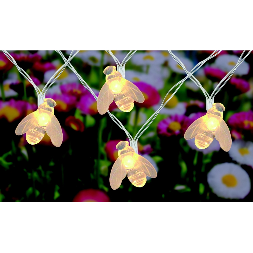 Globo - LED-Solarlichterkette 20xLED/0,06W/3V IP44 300 mAh