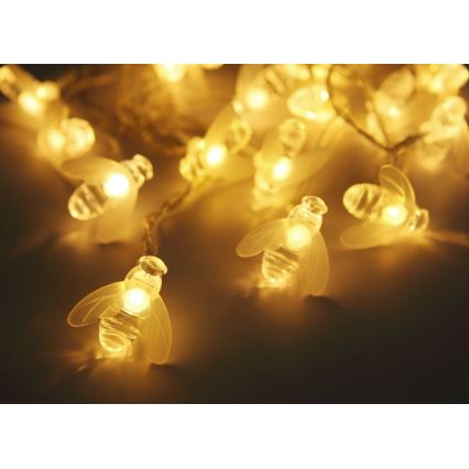 Globo - LED-Solarlichterkette 20xLED/0,06W/3V IP44 300 mAh