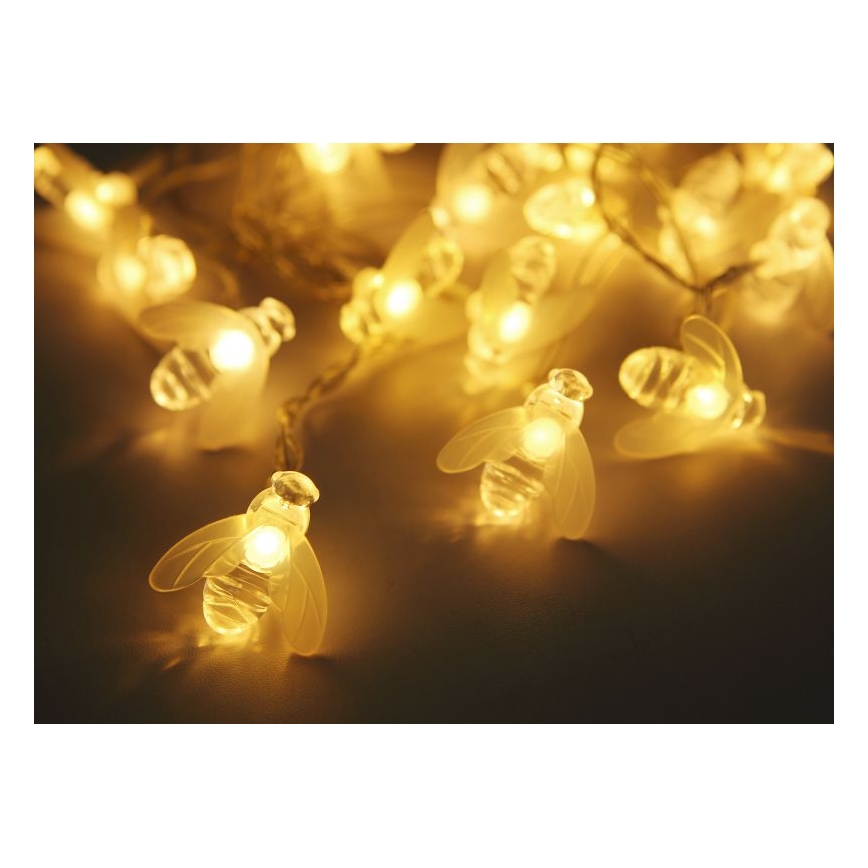 Globo - LED-Solarlichterkette 20xLED/0,06W/3V IP44 300 mAh