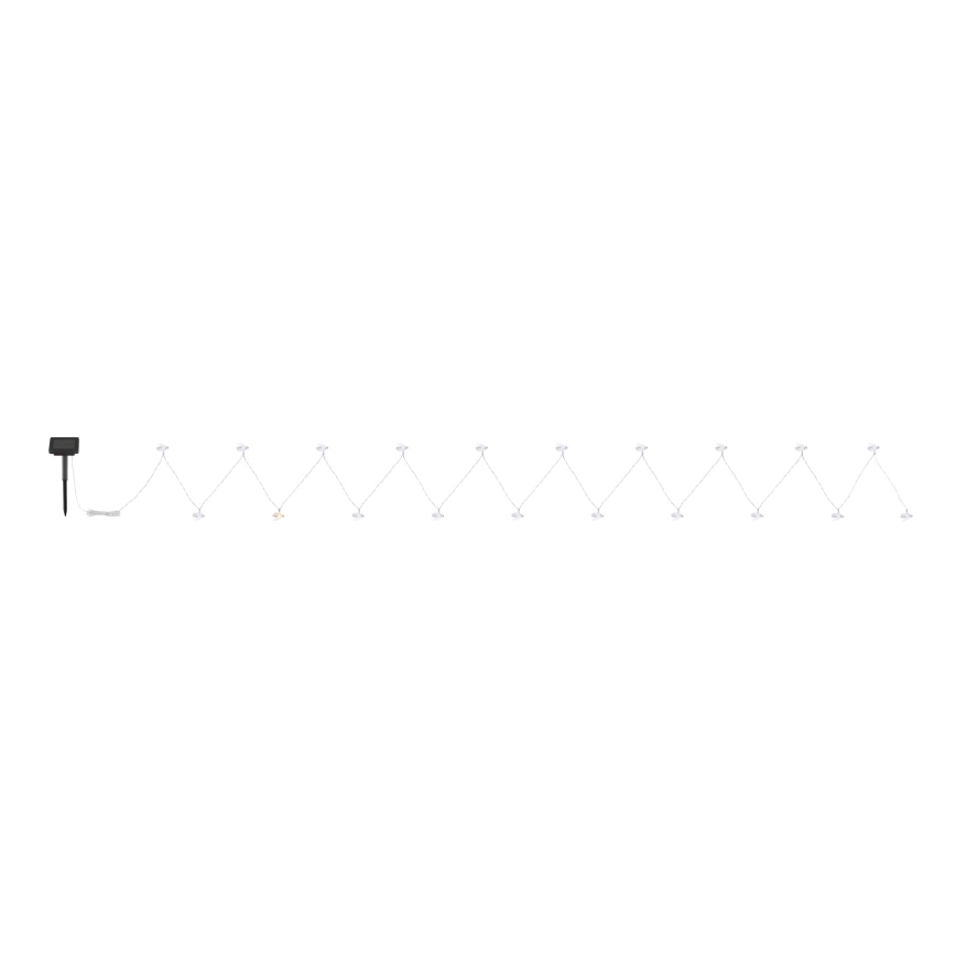 Globo - LED-Solarlichterkette 20xLED/0,06W/3V IP44 300 mAh