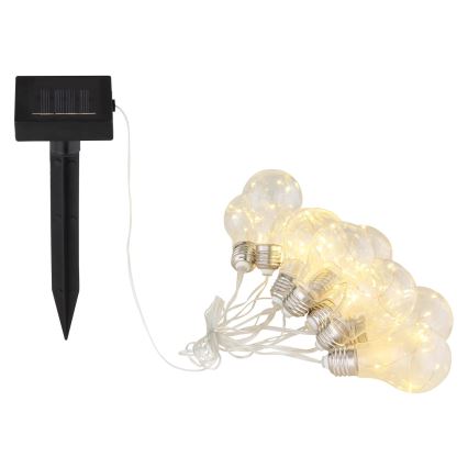 Globo - LED-Solarlichterkette 10xLED/0,06W/3,2V 380 cm IP44 600 mAh