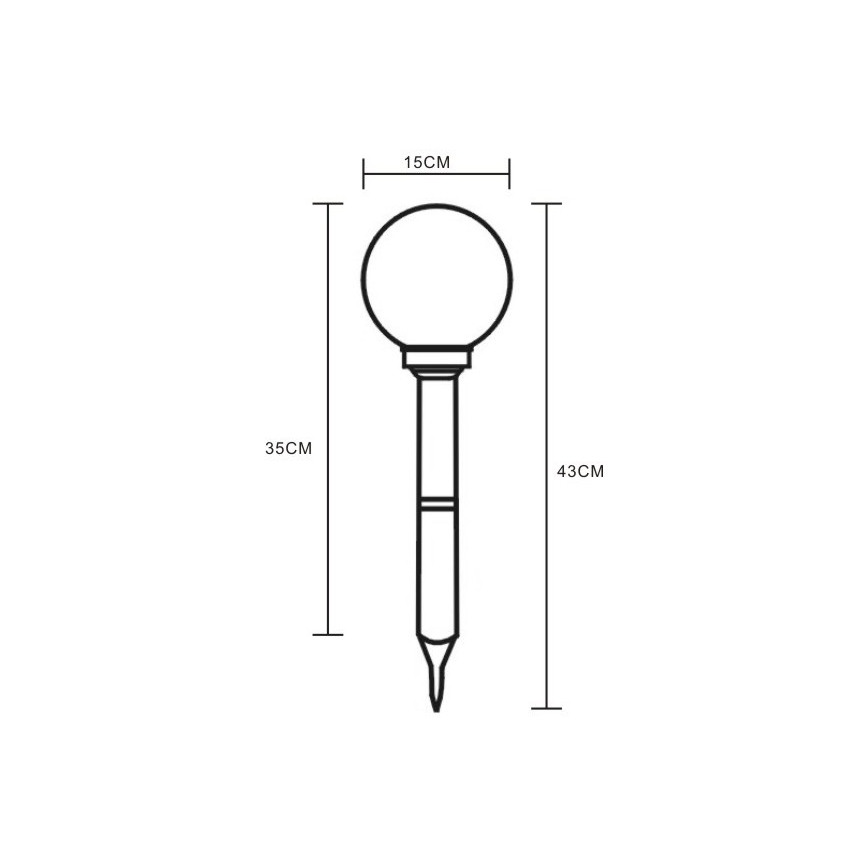 Globo - LED-Solarleuchte 2xLED/0,06W/1,2V IP44 600 mAh