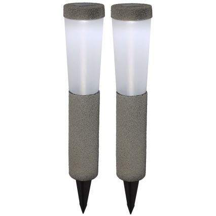 Globo - SET 2x LED-Solarleuchte LED/0,1W/3V 6000K IP44 400 mAh