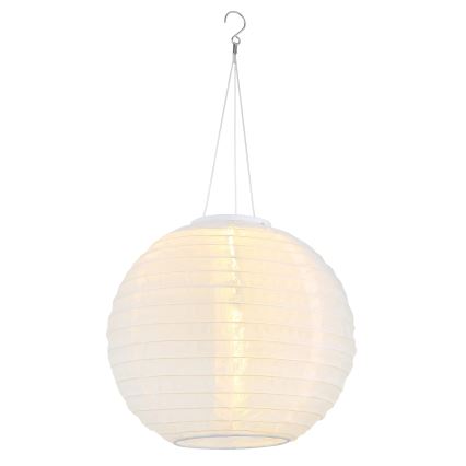 Globo - Höhenverstellbare LED-Solar-Hängeleuchte LED/0,5W/3V IP44 weiß 300 mAh