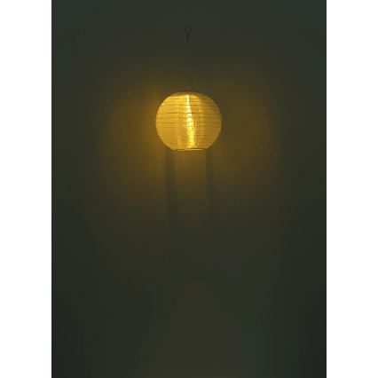 Globo - Höhenverstellbare LED-Solar-Hängeleuchte LED/0,5W/3V IP44 weiß 300 mAh