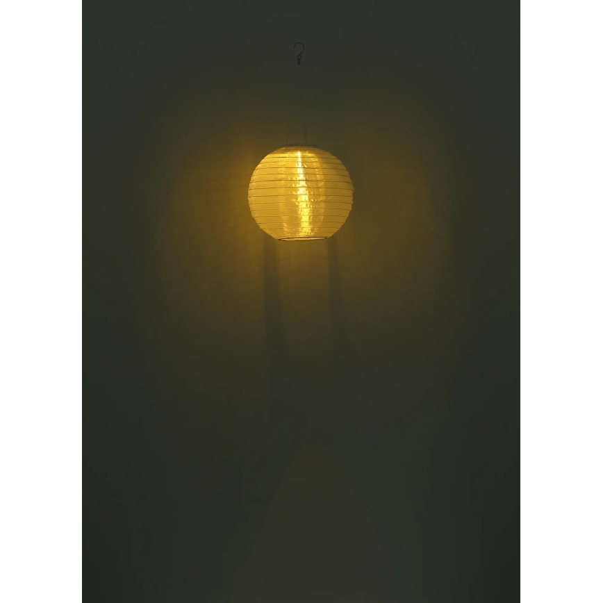 Globo - Höhenverstellbare LED-Solar-Hängeleuchte LED/0,5W/3V IP44 weiß 300 mAh