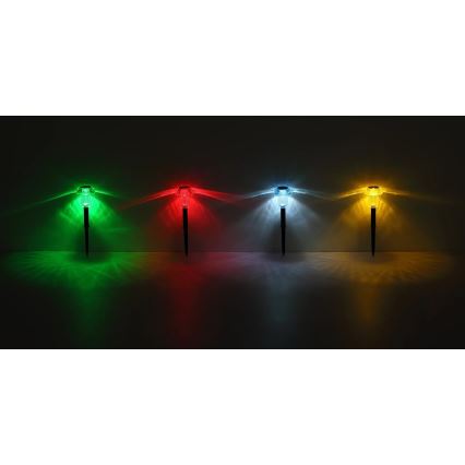 Globo - SET 4x LED-RGB-Solarleuchte LED/0,05W/3V IP44 150 mAh