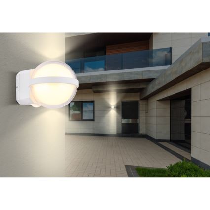 Globo - LED-Outdoor-Wandleuchte LED/12W/230V IP54 weiß