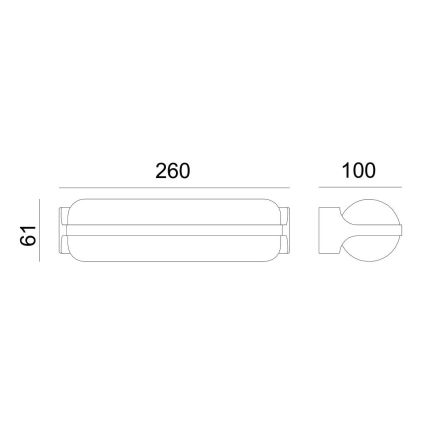 Globo - LED Auβen-Wandbeleuchtung LED/20W/230V IP54