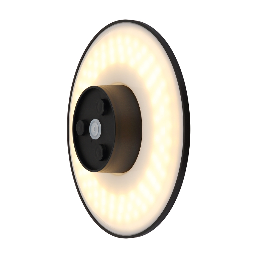 Globo - LED-Outdoor-Wandleuchte LED/15W/230V 3000/4000/6000K d 25,2 cm IP44 schwarz