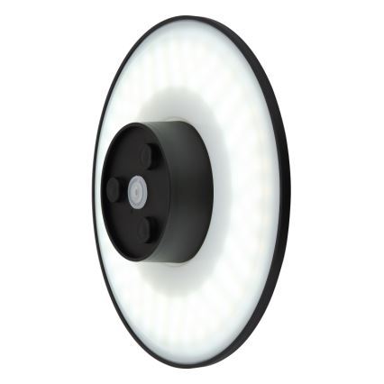 Globo - LED-Outdoor-Wandleuchte LED/15W/230V 3000/4000/6000K d 25,2 cm IP44 schwarz