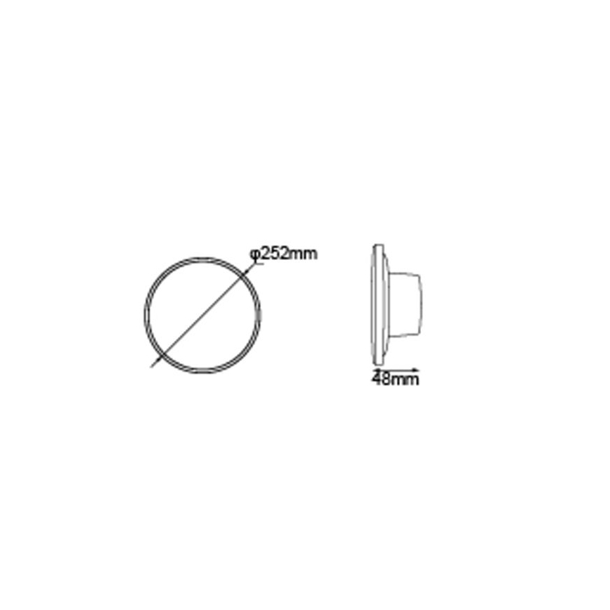 Globo - LED-Outdoor-Wandleuchte LED/15W/230V 3000/4000/6000K d 25,2 cm IP44 weiß