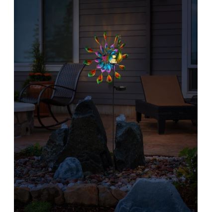 Globo - LED-Solar-Dekoration LED/0,06W/3V IP44 300 mAh Pfau