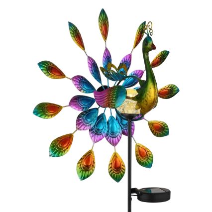 Globo - LED-Solar-Dekoration LED/0,06W/3V IP44 300 mAh Pfau