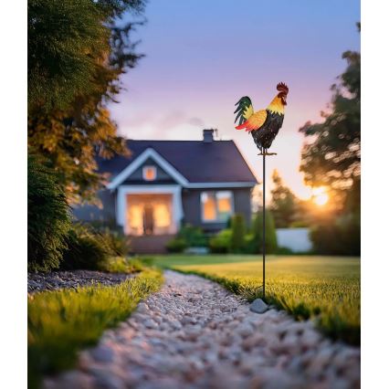 Globo - LED-Solar-Dekoration LED/0,02W/3V IP44 300 mAh Hahn