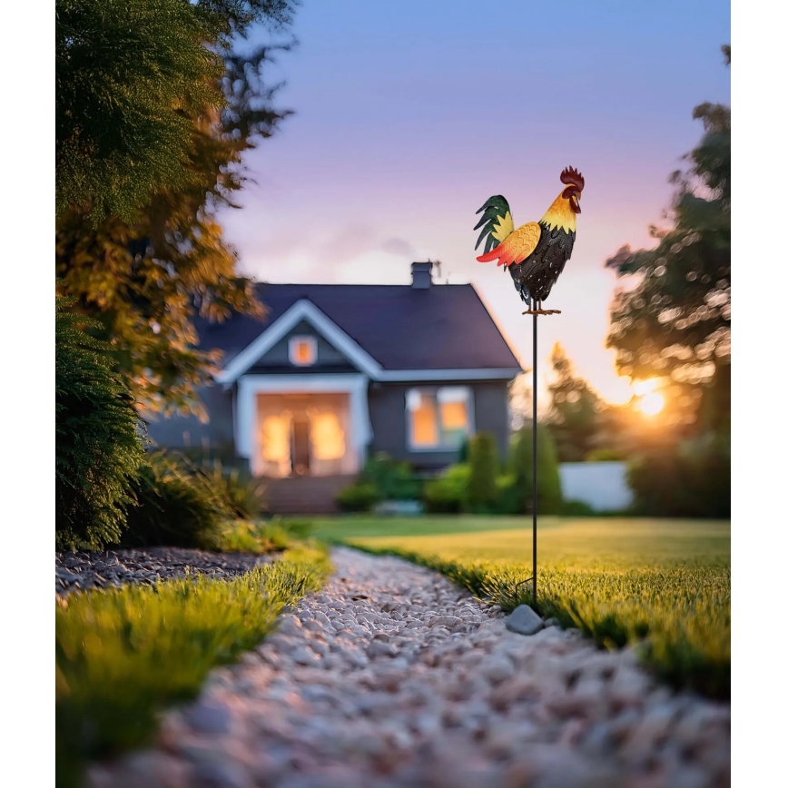 Globo - LED-Solar-Dekoration LED/0,02W/3V IP44 300 mAh Hahn