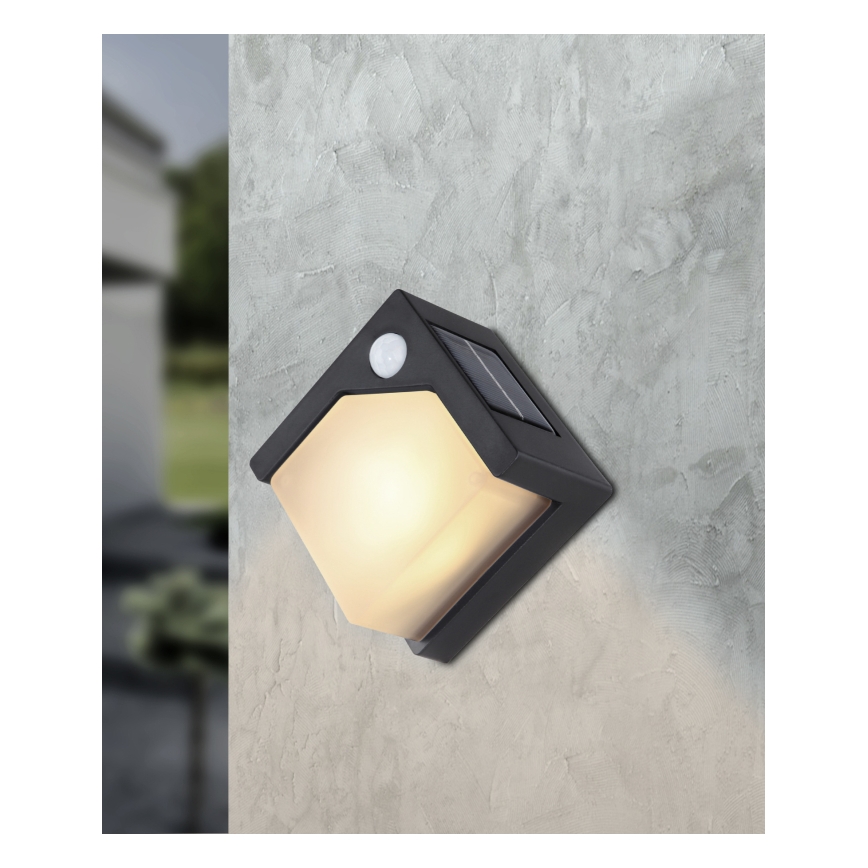Globo - LED-Solarleuchte mit Sensor LED/0,48W/3V IP44 600 mAh