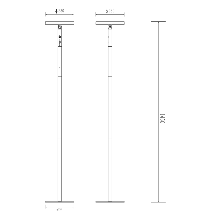 Globo - LED Solarleuchte LED/6W/3,7V IP54 4400 mAh