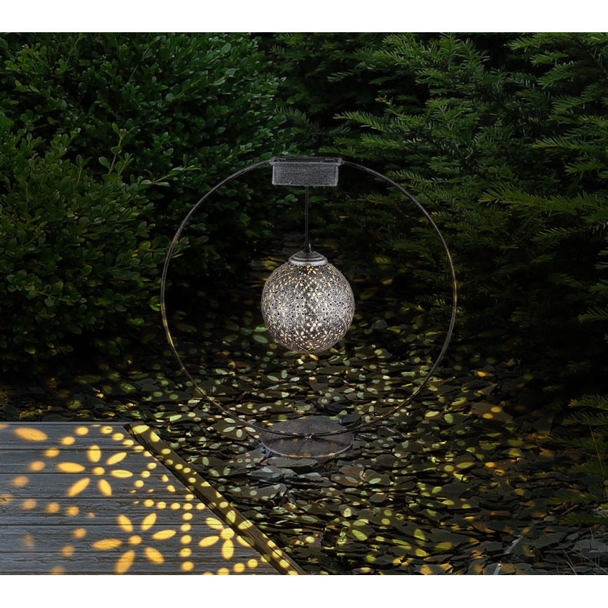 Globo - LED-Solarbeleuchtung LED/0,06W/1,2V silbern IP44