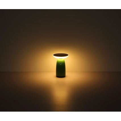 Globo - Dimmbare LED-Solarleuchte mit Touch-Funktion LED/10W/3,7V IP54 3600 mAh grün