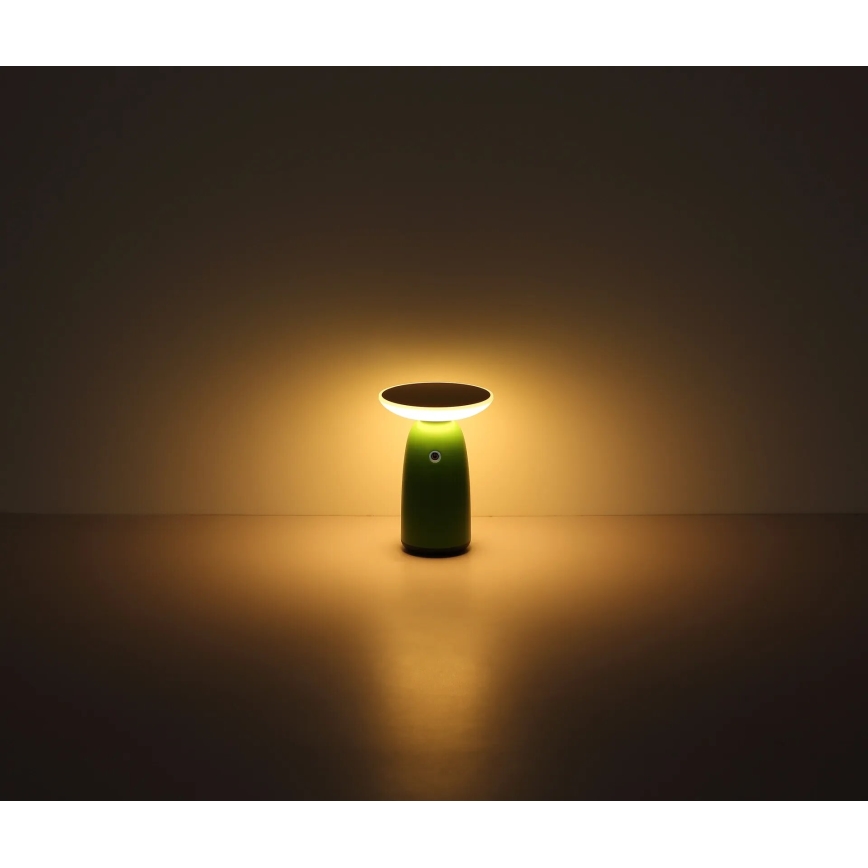 Globo - Dimmbare LED-Solarleuchte mit Touch-Funktion LED/10W/3,7V IP54 3600 mAh grün