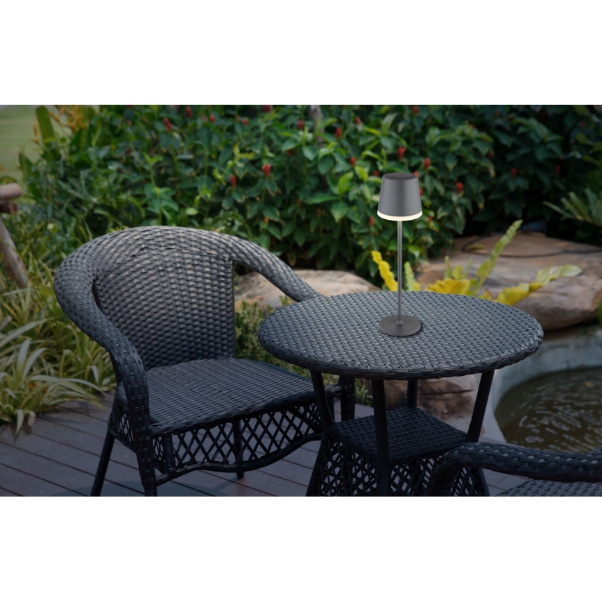 Globo - LED-Solarleuchte LED/0,6W/3V 3000K IP44 1200 mAh anthrazit