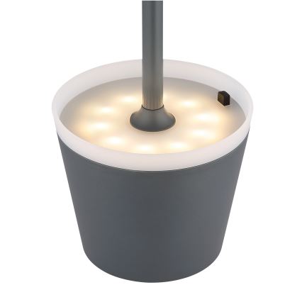 Globo - LED-Solarleuchte LED/0,6W/3V 3000K IP44 1200 mAh anthrazit