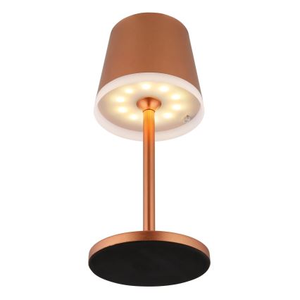 Globo - LED-Solarleuchte LED/0,6W/3V 3000K IP44 1200 mAh kupfern