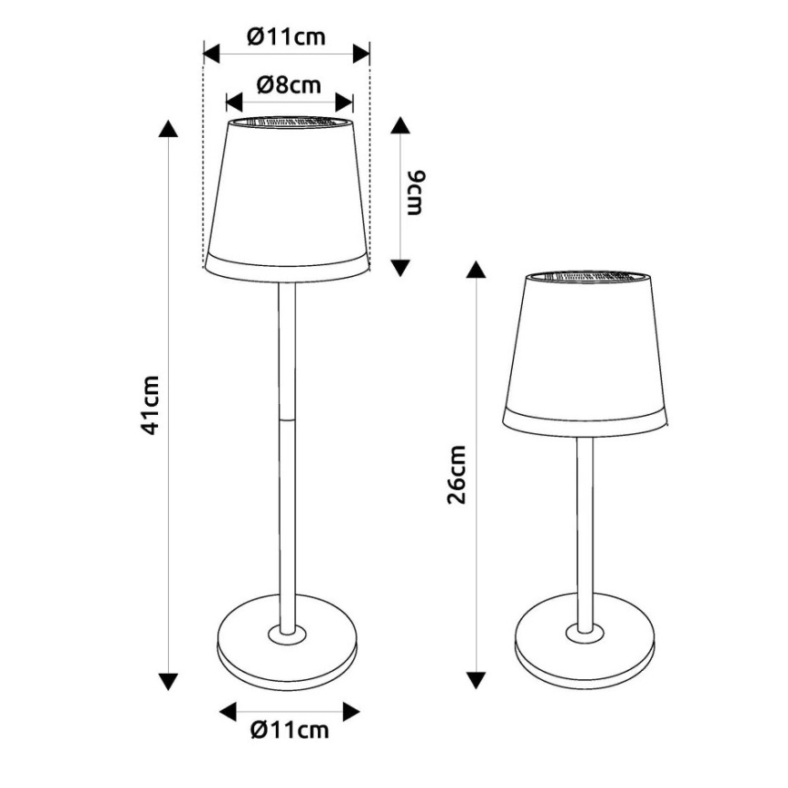 Globo - LED-Solarleuchte LED/0,6W/3V 3000K IP44 1200 mAh kupfern