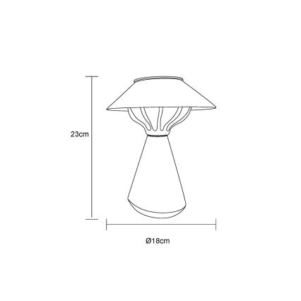 Globo - LED-Solarleuchte 10xLED/0,06W/1,2V IP44 600 mAh braun