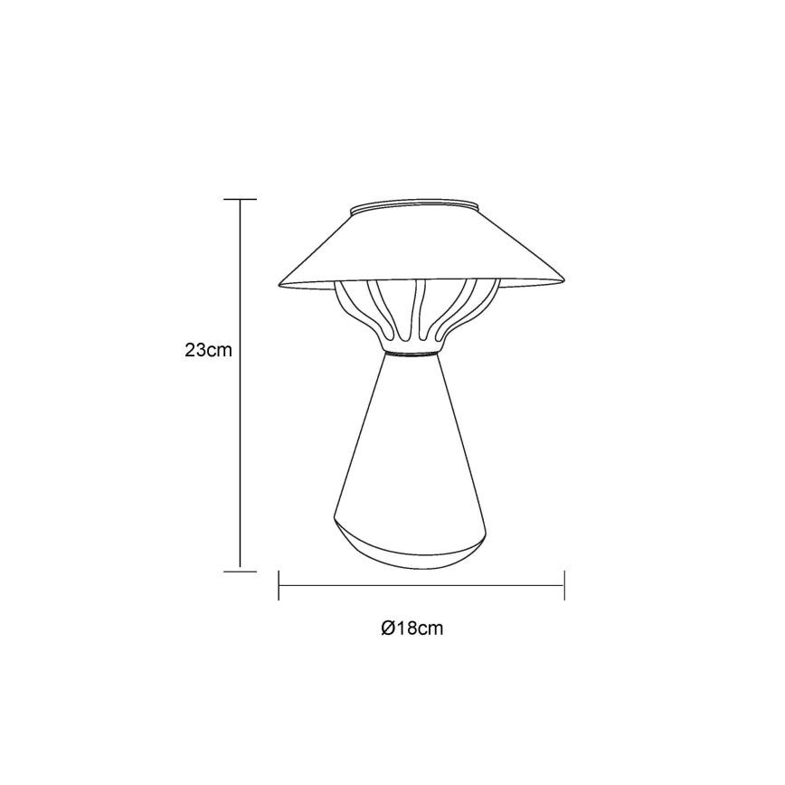 Globo - LED-Solarleuchte 10xLED/0,06W/1,2V IP44 600 mAh braun